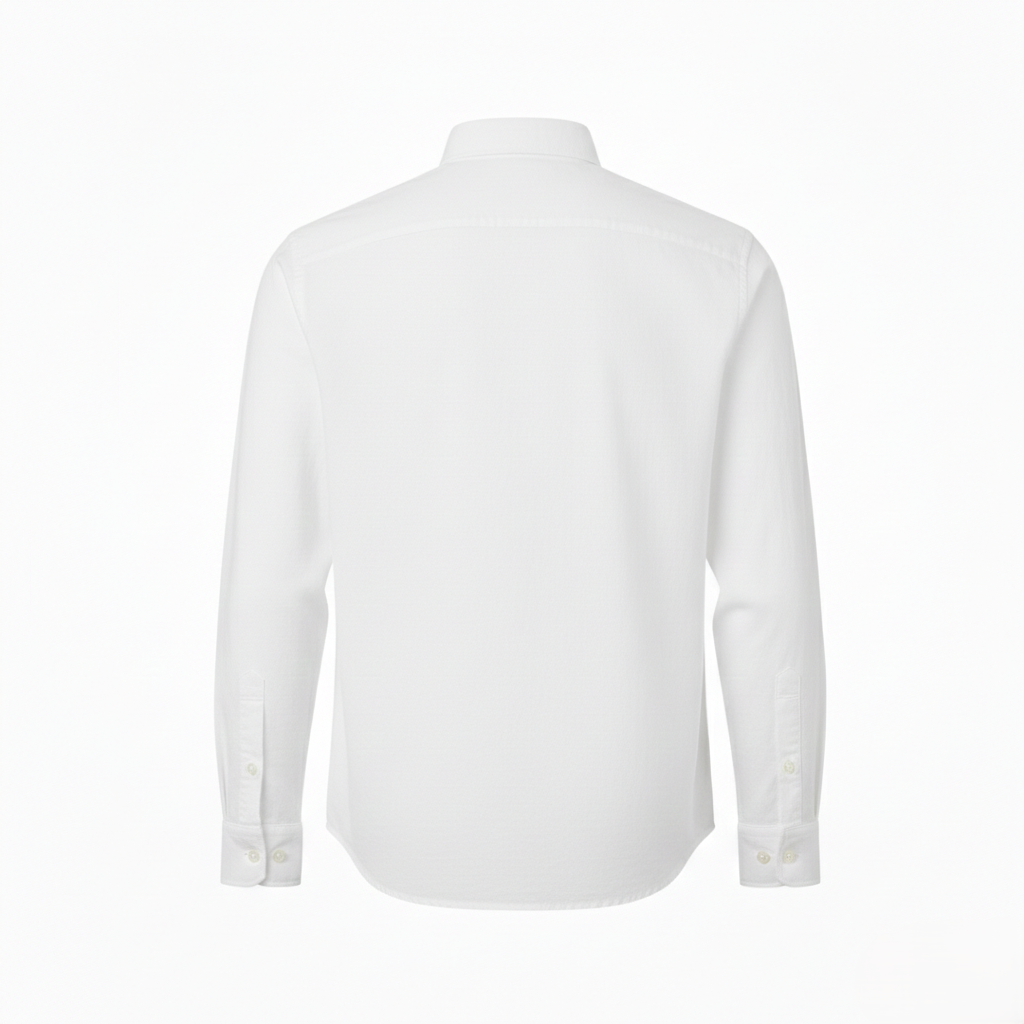 chemise blanche pour homme vue de dos